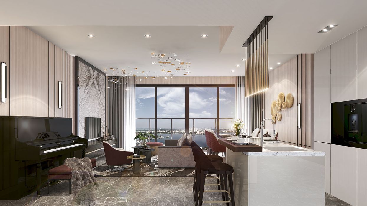 Cần bán chung cư Hồ Tây, Heritage West Lake - Studio hướng Đông Tứ Trạch - DT: 45.7m2 nội thất sang trọng